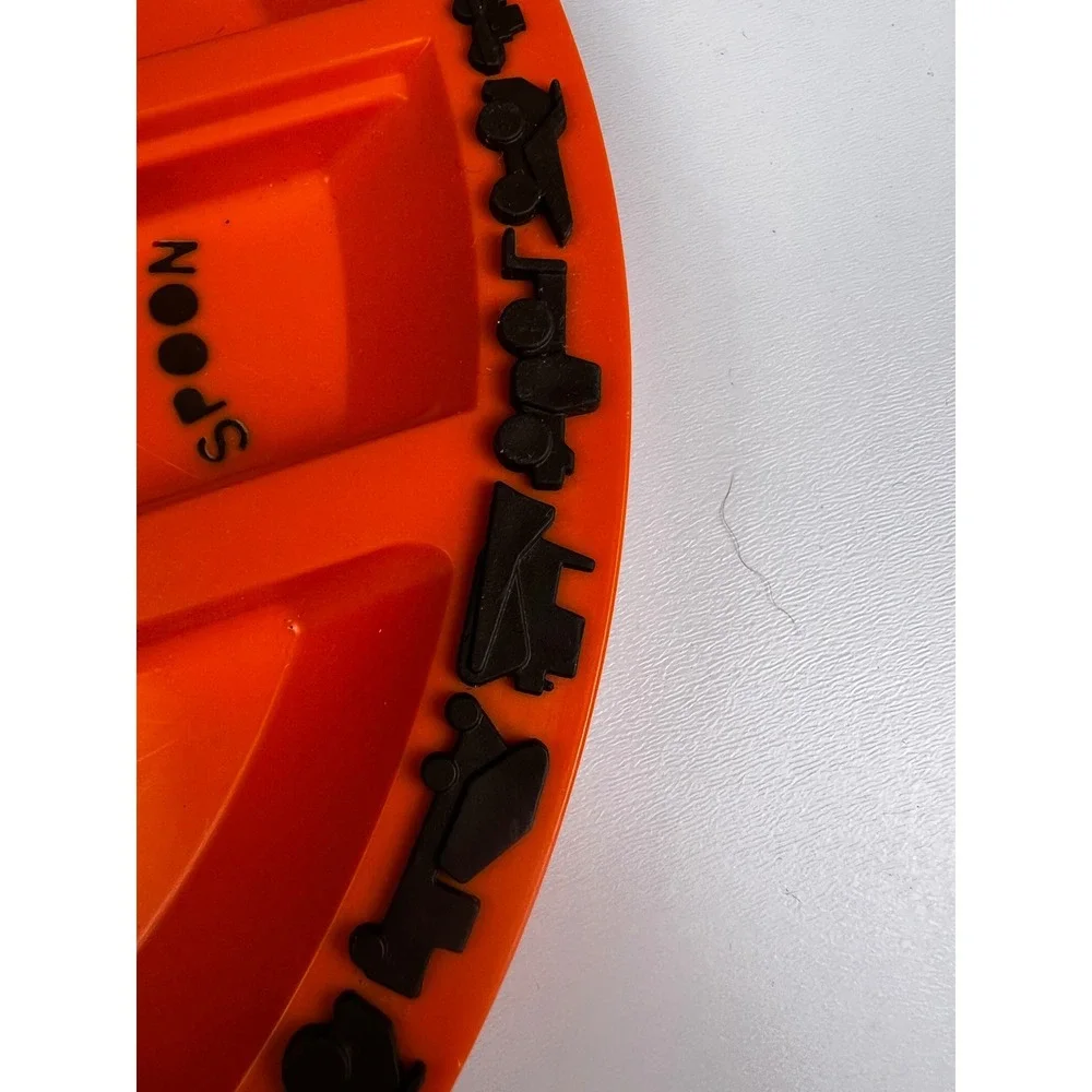 Constructive Eating Plate Orange No‎ utensils